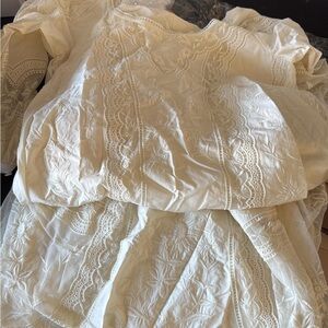 Elegant Cream Lace Dress